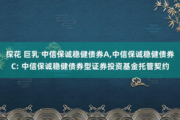 探花 巨乳 中信保诚稳健债券A,中信保诚稳健债券C: 中信保诚稳健债券型证券投资基金托管契约