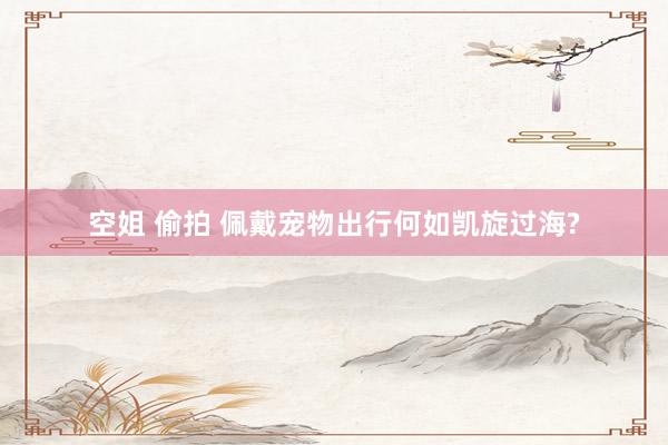 空姐 偷拍 佩戴宠物出行何如凯旋过海?