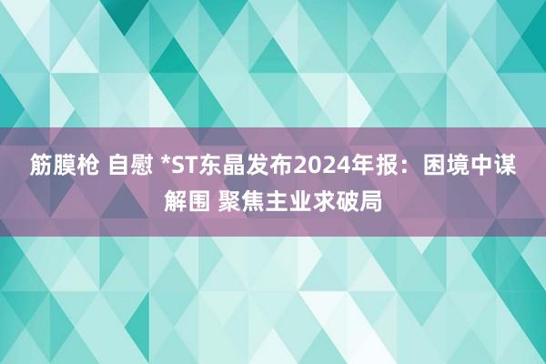 筋膜枪 自慰 *ST东晶发布2024年报：困境中谋解围 聚焦主业求破局