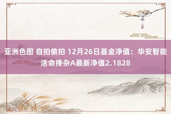亚洲色图 自拍偷拍 12月26日基金净值：华安智能活命搀杂A最新净值2.1828