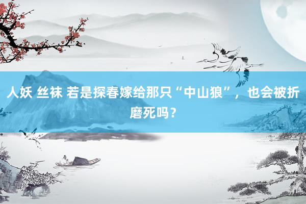 人妖 丝袜 若是探春嫁给那只“中山狼”，也会被折磨死吗？