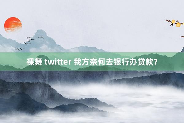 裸舞 twitter 我方奈何去银行办贷款？