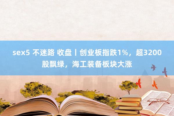 sex5 不迷路 收盘丨创业板指跌1%，超3200股飘绿，海工装备板块大涨